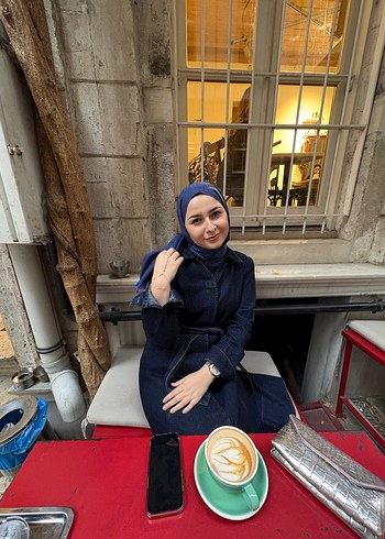 Kemerli Siyah Uzun Kot Elbise - Görsel 14