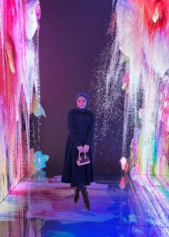 Kemerli Siyah Uzun Kot Elbise - Görsel 4