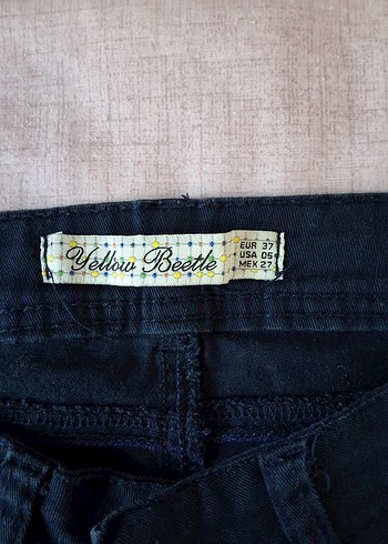s Beden Lacivert Kadın ispanyol Paça Denim Pantolon