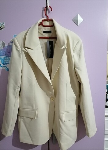 Bej Blazer Ceket 
