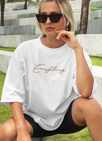Diğer Yaz sezonu Evertyhing kadın kısa kollu tişört oversize t-shirt 
