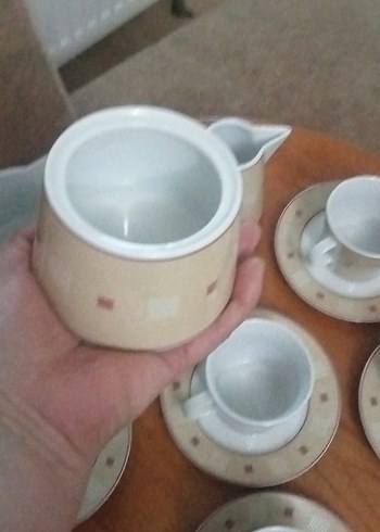 Bej Renkli Klasik Kahve Fincanı Takımı - Görsel 5