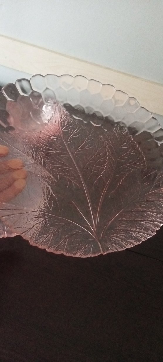 Pembe Cam Yemek ve Servis Tabağı Seti - Görsel 5