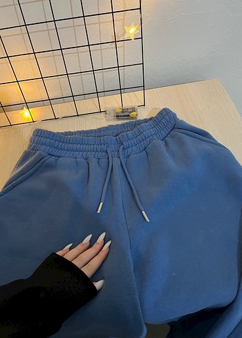 Mavi Rahat Kesim Kadın Eşofman Altı - Görsel 2