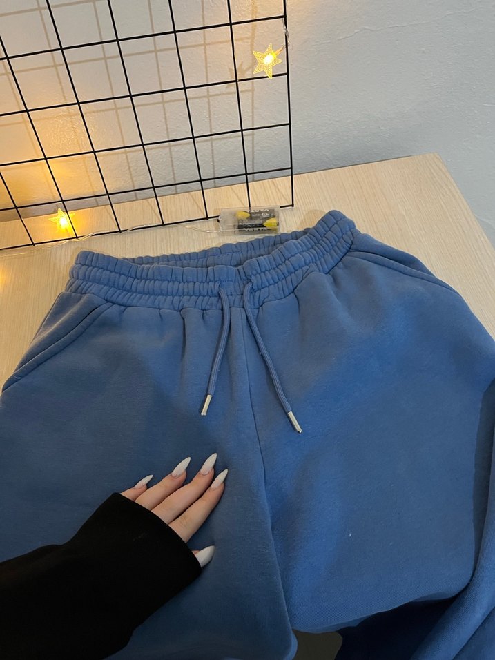 Mavi Rahat Kesim Kadın Eşofman Altı - Görsel 2