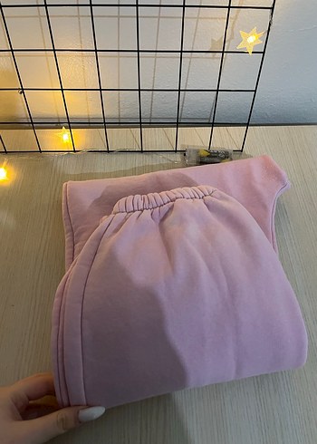 Pembe Rahat Kesim Midi Kadın Eşofman - Görsel 3