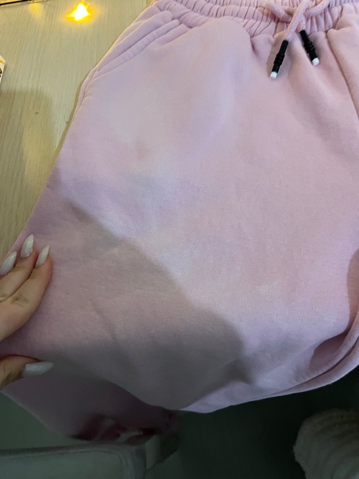 Pembe Rahat Kesim Midi Kadın Eşofman - Görsel 4