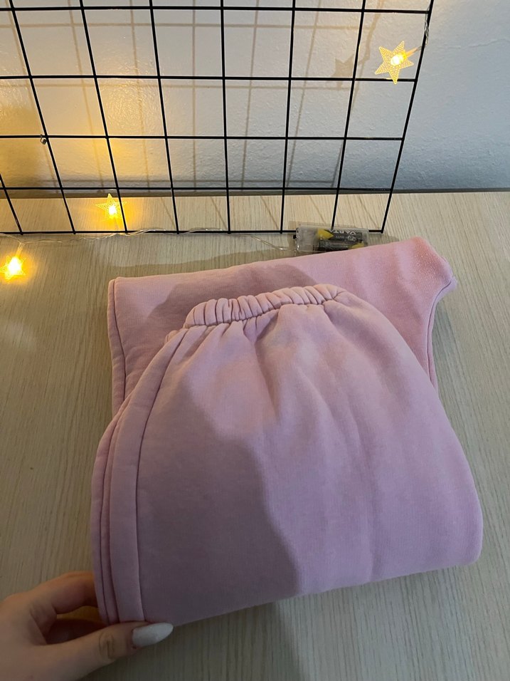 Pembe Rahat Kesim Midi Kadın Eşofman - Görsel 3