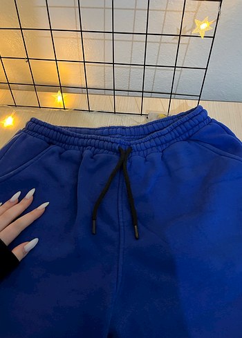 Kadın Mavi Rahat Kesim Eşofman Altı - Görsel 3