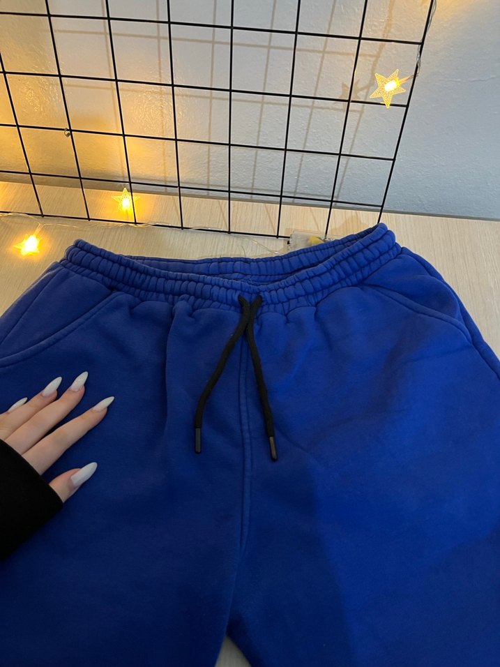 Kadın Mavi Rahat Kesim Eşofman Altı - Görsel 2