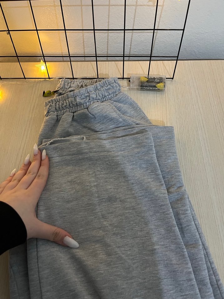 Gri Kadın Rahat Kesim Eşofman Altı - Görsel 3