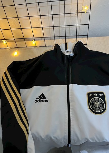 Orıjınal Adidas Baskılı Beyaz Ceket - Görsel 2