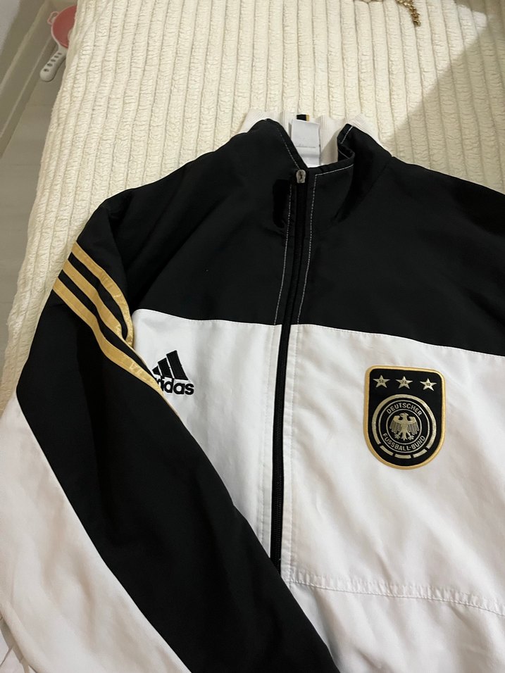 Orıjınal Adidas Baskılı Beyaz Ceket - Görsel 4