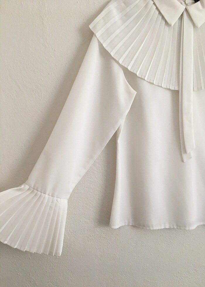 kadın beyaz bluz - Görsel 2