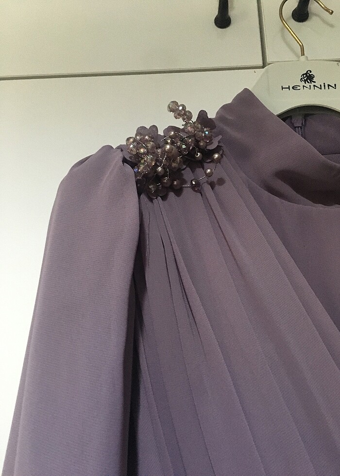 Lila abiye 38 beden - Görsel 3