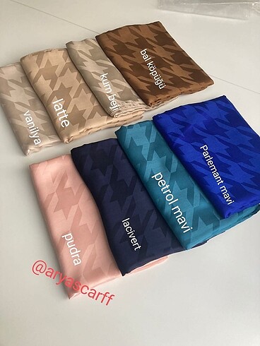 Diğer Valor scarf kazayağı desen ipeksi jakar şal 2 adwt