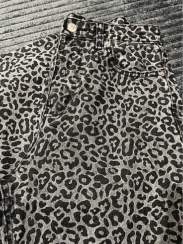 38 Beden Leopar desenli pantolon