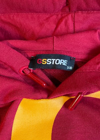 Kırmızı Kapüşonlu Zincirli Çocuk Erkek Sweatshirt - Görsel 2