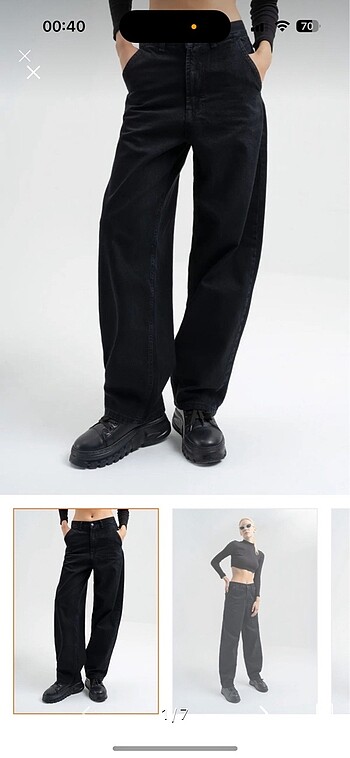 Skater fit bol pantolon