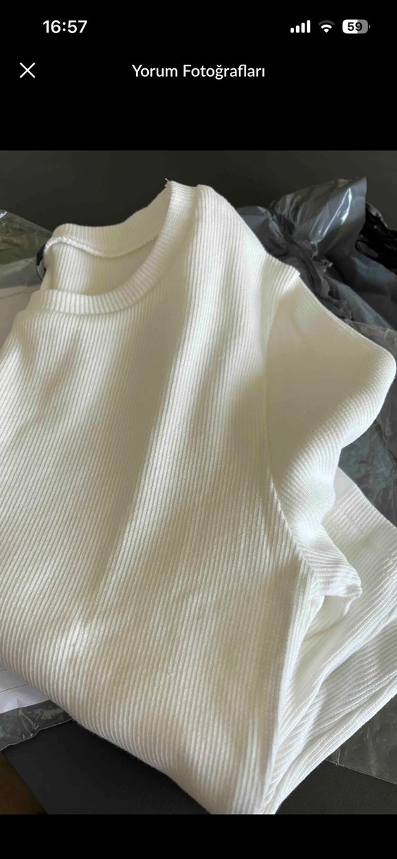 Bershka Beyaz crop - Görsel 2