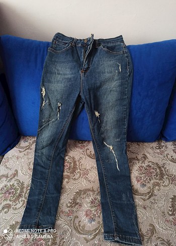 Kadın Mavi  dar paça Colin's marka - Görsel 4