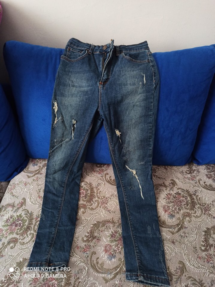 Kadın Mavi  dar paça Colin's marka - Görsel 4