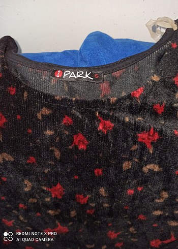 Uzun Kollu Siyah Desenli Uzun Elbise kadife - Görsel 2