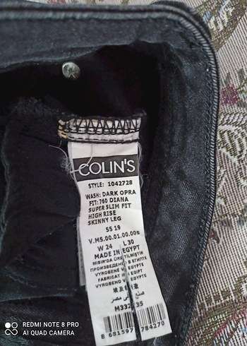 Colins Kadın Düğmeli siyah fıkralı Pantolon - Görsel 4