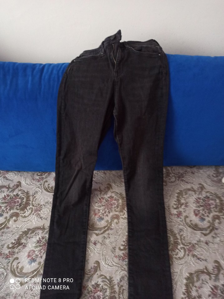 Colins Kadın Düğmeli siyah fıkralı Pantolon - Görsel 3