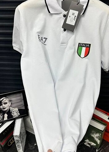 s Beden beyaz Renk Emporio Armani Polo Yaka T-shirt ????????