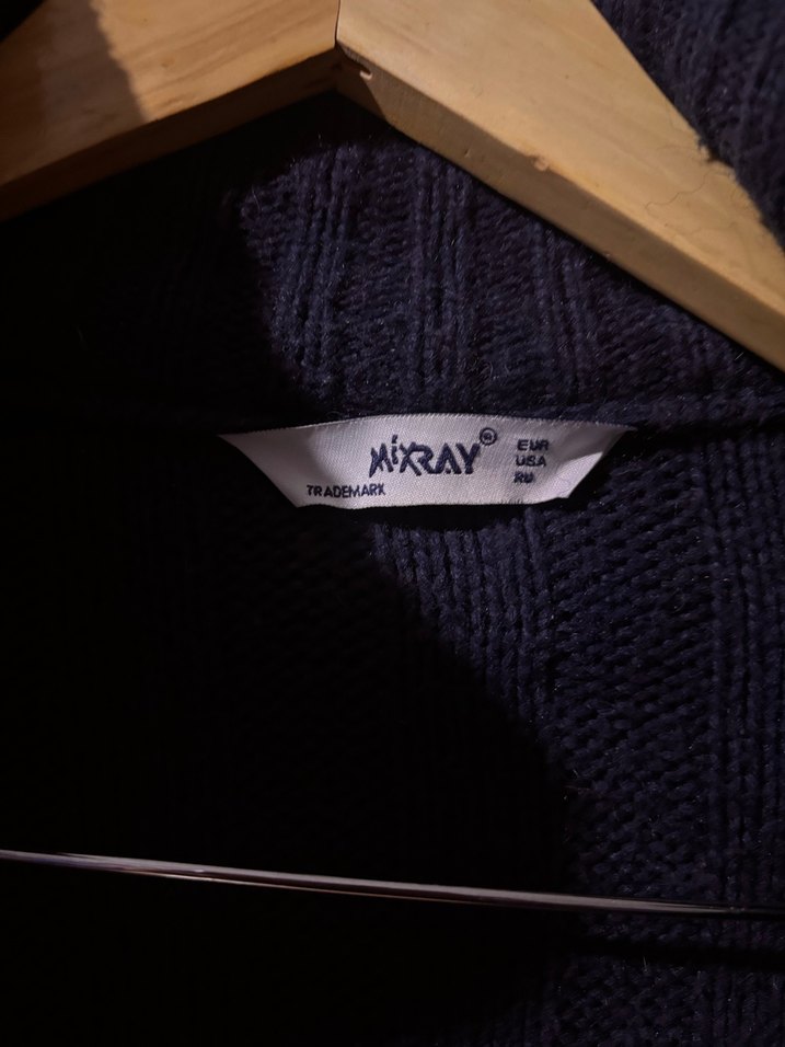 Lacivert uzun hırka şık model fermuarlı - Görsel 5