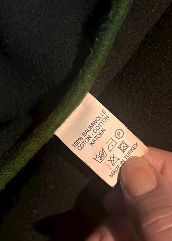 Düğmeli Nakışlı Yeşil Uzun Tasarım Kaban - Görsel 4