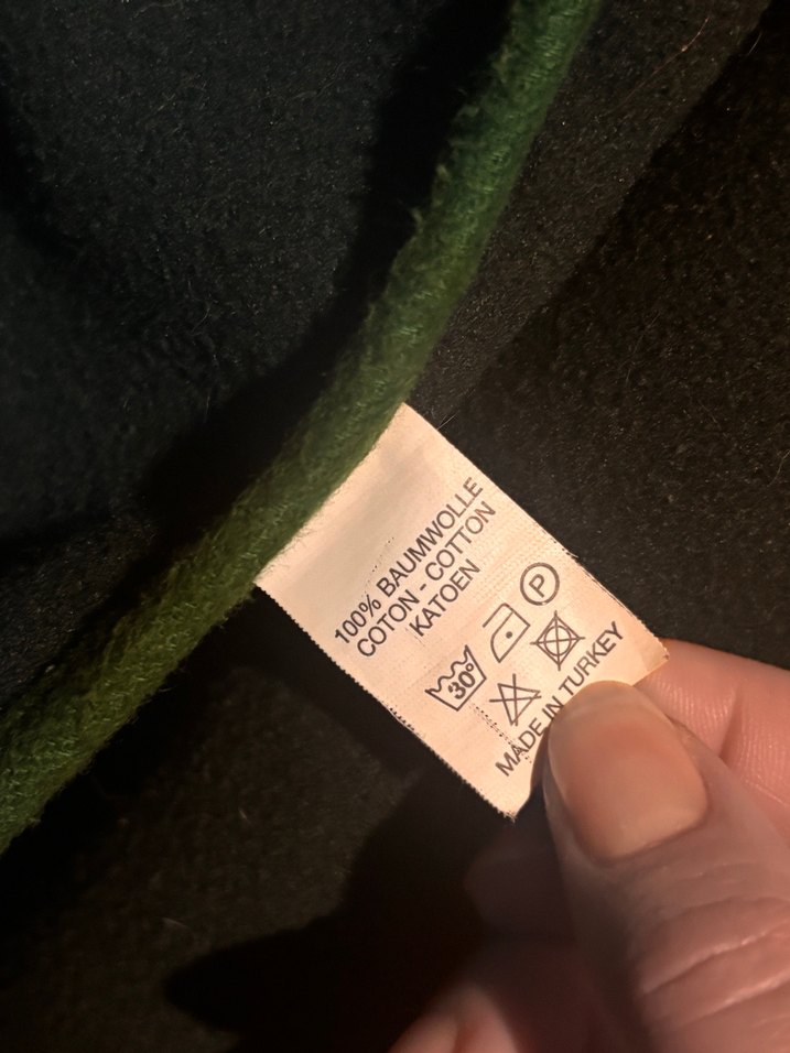 Düğmeli Nakışlı Yeşil Uzun Tasarım Kaban - Görsel 4