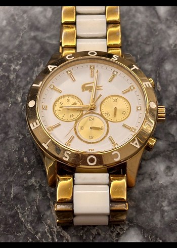 Lacoste Kadın Beyaz Altın Spor Şık Saat - Görsel 4