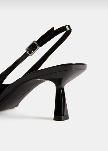 BERSHKA KISA SİVRİ TOPUKLU ARKASI AÇIK AYAKKABI - Görsel 4