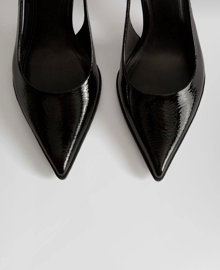 BERSHKA KISA SİVRİ TOPUKLU ARKASI AÇIK AYAKKABI - Görsel 2