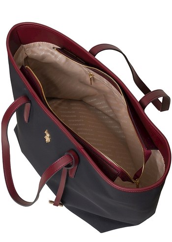 U.S POLO ASSN. LACİVERT-BORDO OMUZ ÇANTASI - Görsel 5