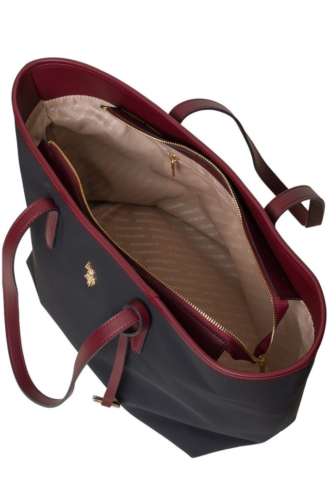 U.S POLO ASSN. LACİVERT-BORDO OMUZ ÇANTASI - Görsel 5