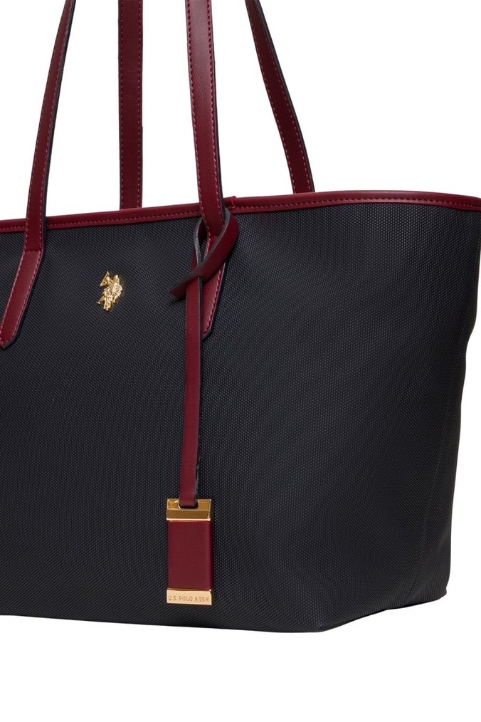 U.S POLO ASSN. LACİVERT-BORDO OMUZ ÇANTASI - Görsel 2