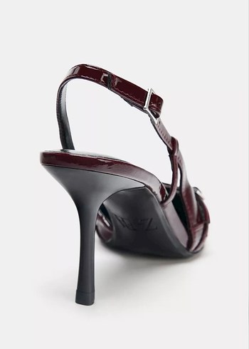 ZARA TOKALI ŞERİTLİ TOPUKLU AYAKKABI - Görsel 4