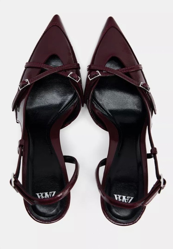 ZARA TOKALI ŞERİTLİ TOPUKLU AYAKKABI - Görsel 5