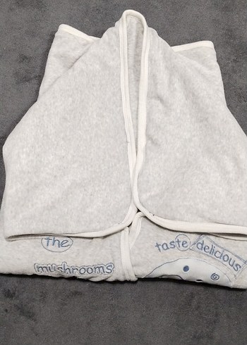 Gri Nakışlı Çocuk Battaniyesi - Görsel 4