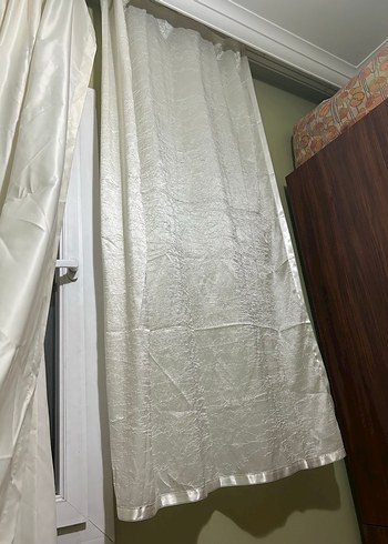 Parlak Beyaz Bohem Tarzı Perde - Görsel 2