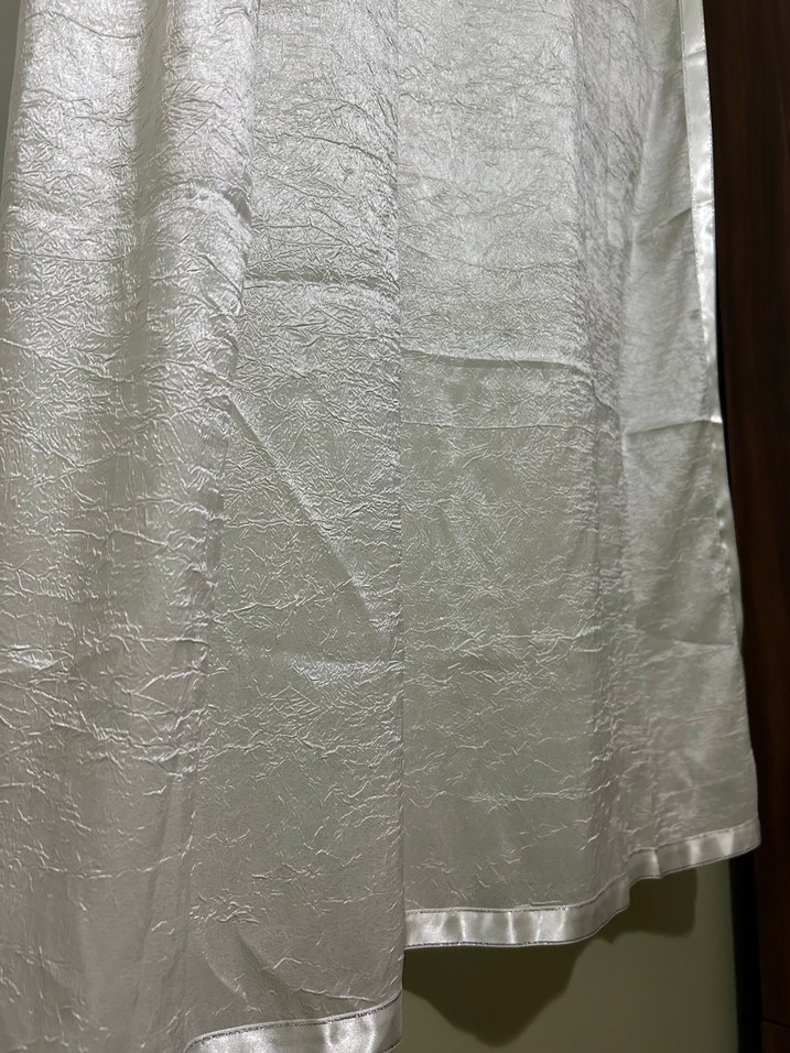 Parlak Beyaz Bohem Tarzı Perde - Görsel 3