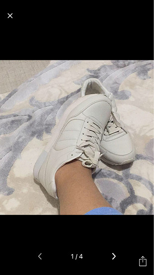 Zara beyaz basic ayakkabı 