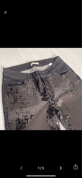 Pul payet kot pantolon