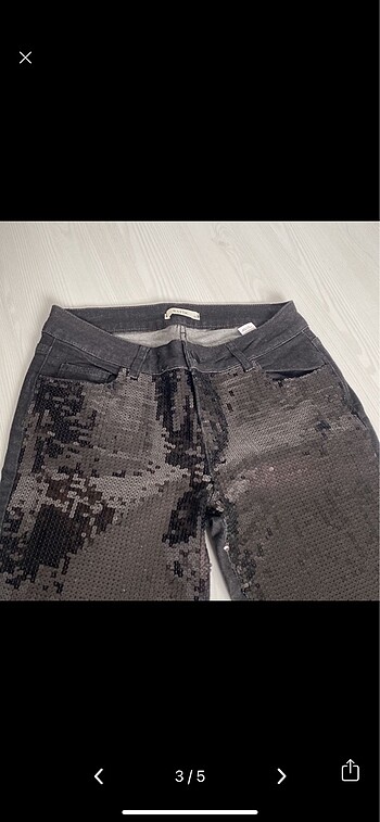 40 Beden Pul payet kot pantolon