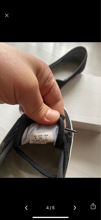 38 Beden siyah Renk Lacoste Babet Ayakkabı