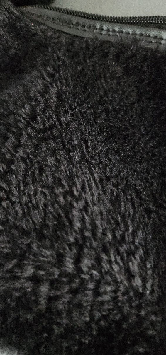 Siyah Kürklü Kadın Omuz Çantası - Görsel 3