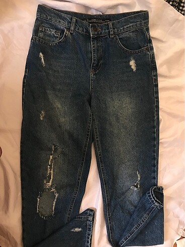 Kot jean yırtık pantolon